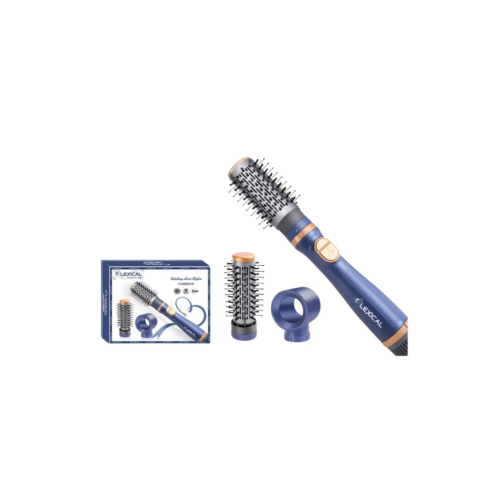 Coffret Brosse Rotative 3 en1 Lexical - 1000 W - Bleu | DOKANI